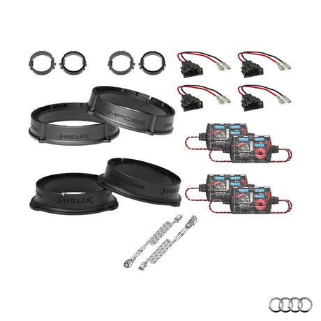 Audi A1 GB HELIX Ci3 speaker upgrade for factory sound system – MC Audio Sydney