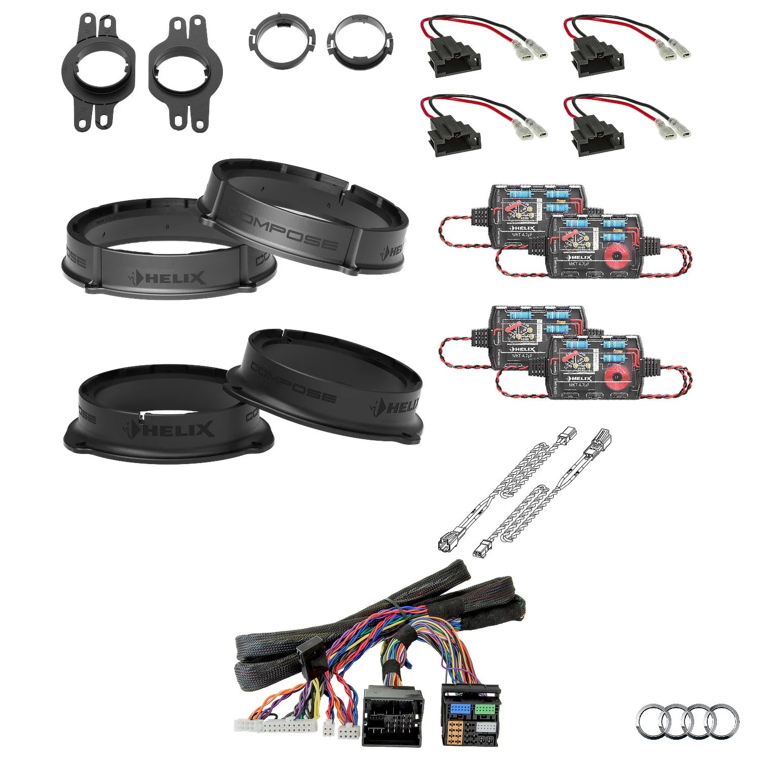 Audi A4 B9 AudiSound HELIX Ci3 speaker and DSP amplifier upgrade package – MC Audio Sydney