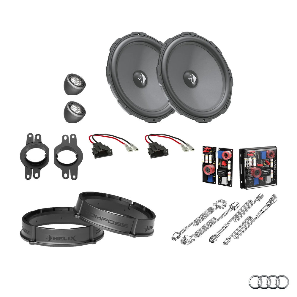 Audi A4 B9 HELIX Ci3 Ci5 front speaker upgrade for factory sound system – MC Audio Sydney