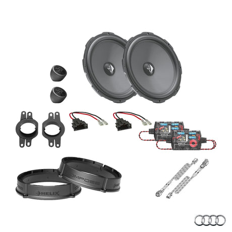 Audi A4 B9 HELIX Ci3 front speaker upgrade for factory sound system – MC Audio Sydney