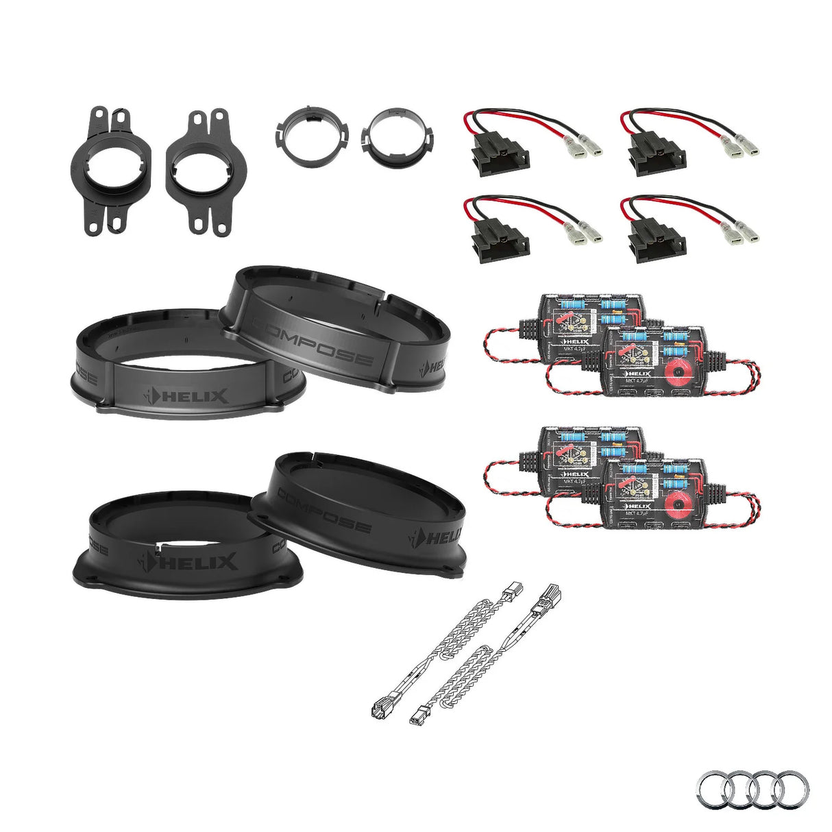 Audi A4 B9 HELIX Ci3 speaker upgrade for factory sound system – MC Audio Sydney