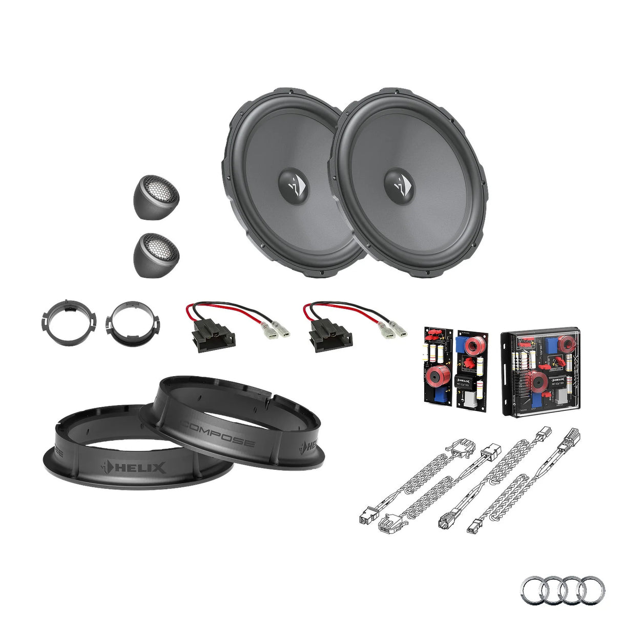 Audi A5 F5 HELIX Ci3 Ci5 front speaker upgrade for factory sound system – MC Audio Sydney