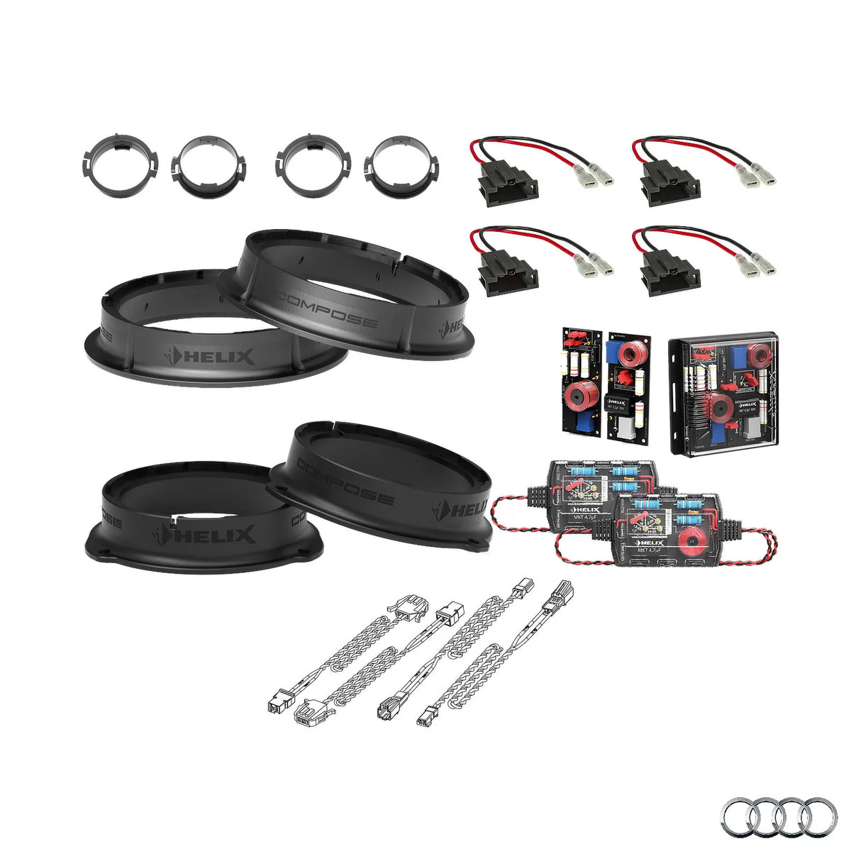 Audi A5 F5 HELIX Ci3 Ci5 speaker upgrade for factory sound system – MC Audio Sydney