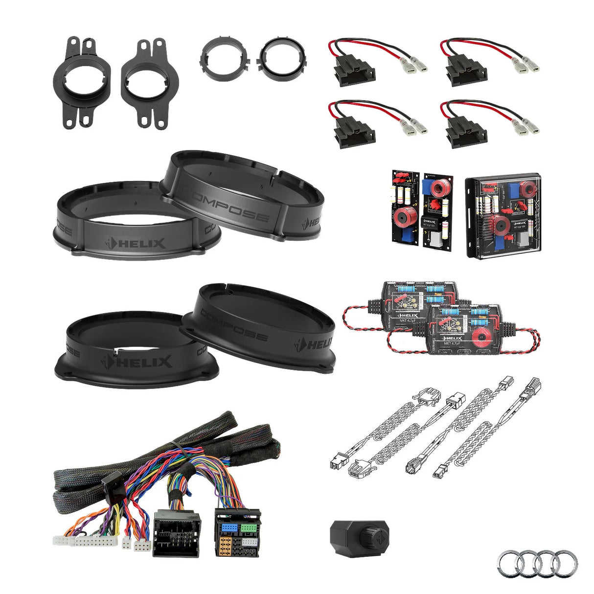 Audi A6 C8 AudiSound HELIX Ci3 Ci5 speaker subwoofer and DSP amplifier upgrade package – MC Audio Sydney