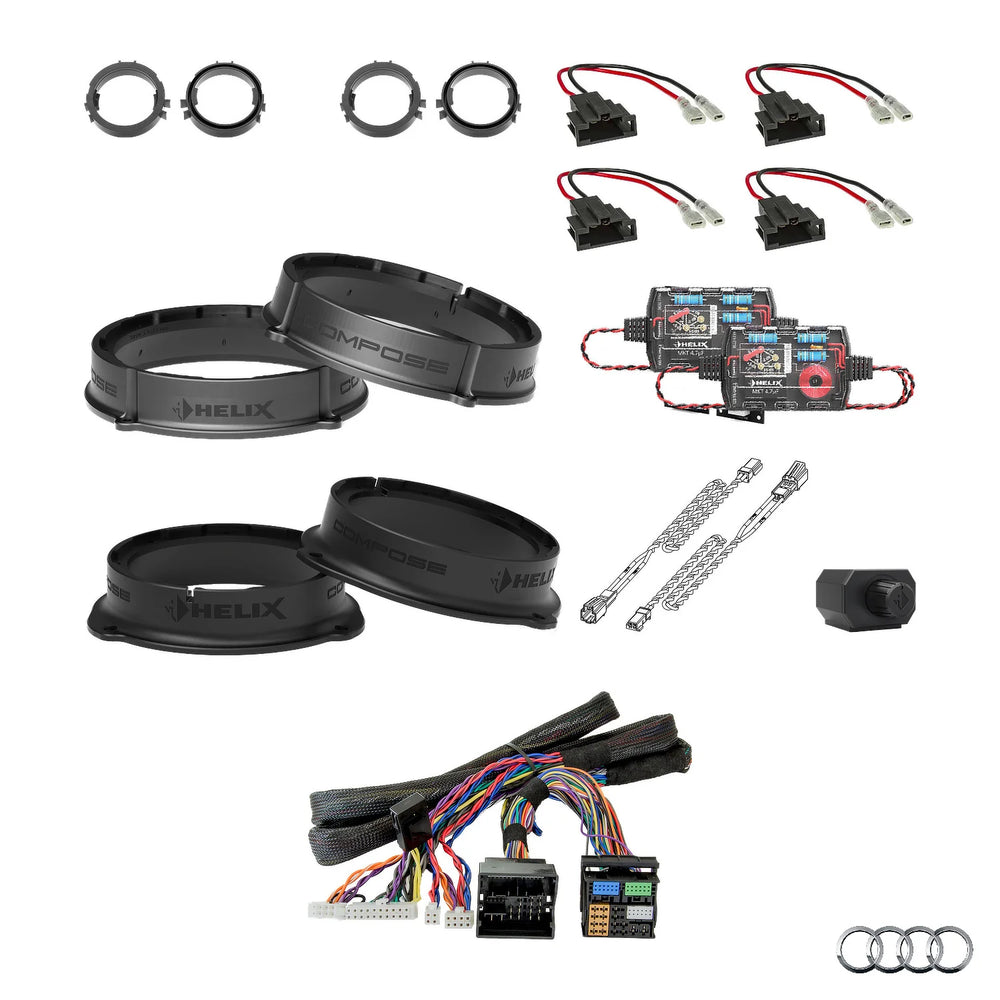 Audi Q2 GA AudiSound HELIX Ci3 Ci5 active speaker subwoofer and DSP amplifier upgrade package – MC Audio Sydney
