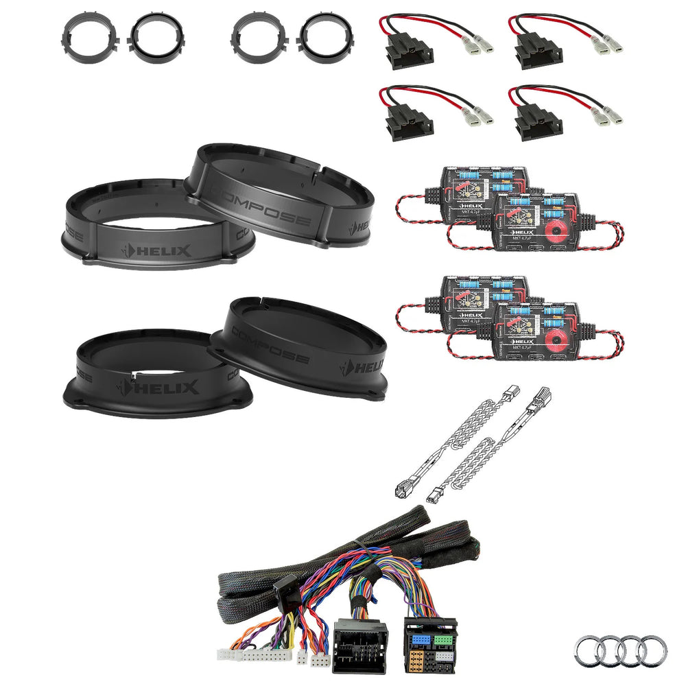Audi Q2 GA AudiSound HELIX Ci3 speaker and DSP amplifier upgrade package – MC Audio Sydney