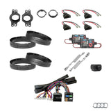 Audi Q4 e-tron AudiSound HELIX Ci3 Ci5 active speaker subwoofer and DSP amplifier upgrade package – MC Audio Sydney