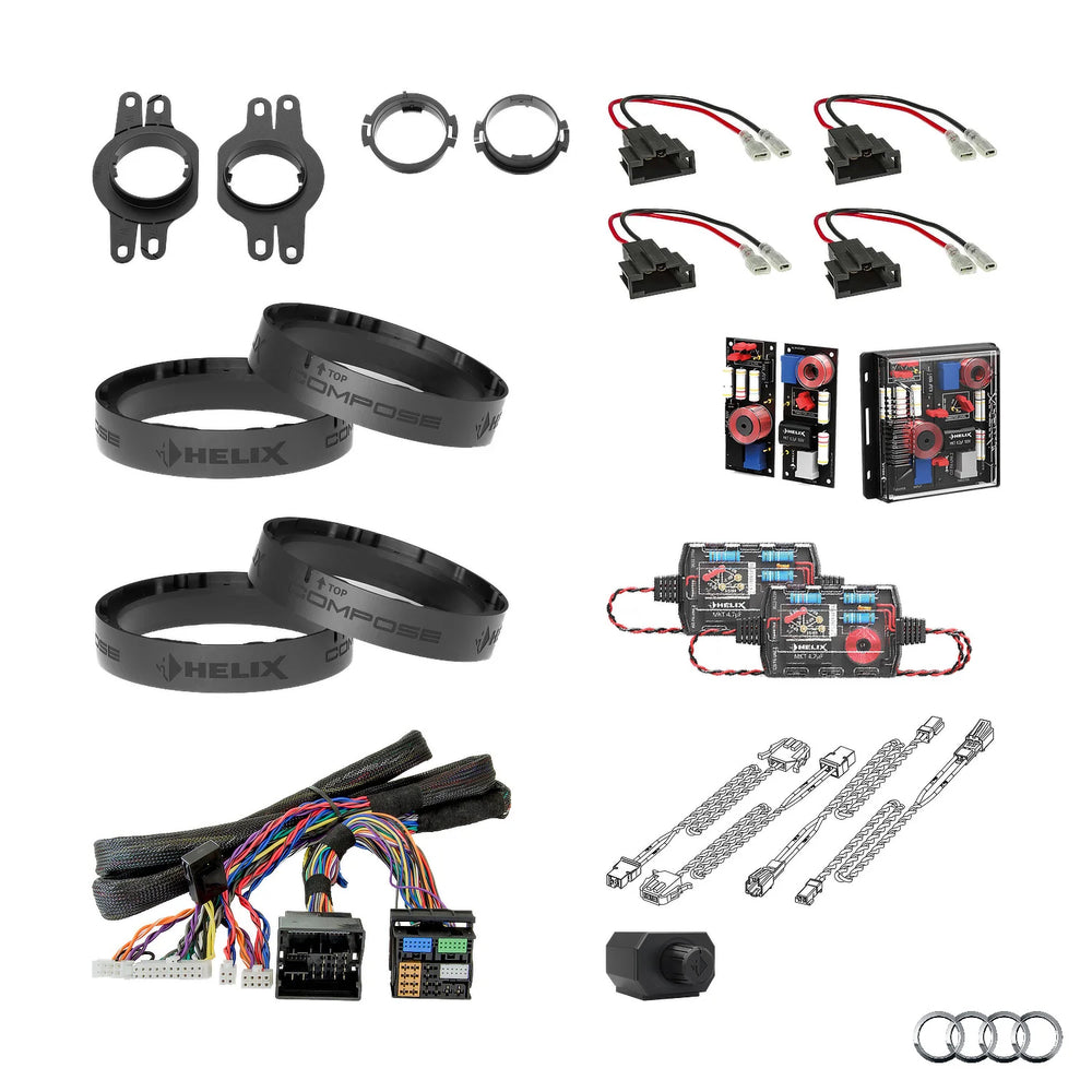 Audi Q4 e-tron AudiSound HELIX Ci3 Ci5 speaker subwoofer and DSP amplifier upgrade package – MC Audio Sydney