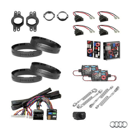 Audi Q4 e-tron AudiSound HELIX Ci3 Ci5 speaker subwoofer and DSP amplifier upgrade package – MC Audio Sydney