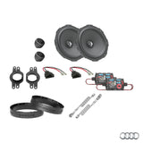Audi Q4 e-tron HELIX Ci3 front speaker upgrade package with vehicle-specific integration – MC Audio Sydney