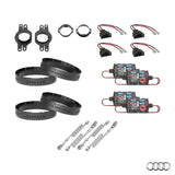Audi Q4 e-tron HELIX Ci3 speaker upgrade package with vehicle-specific factory integration – MC Audio Sydney