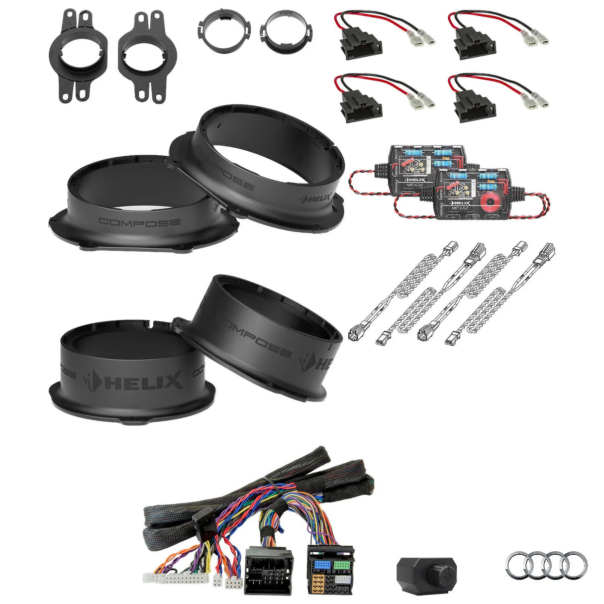 Audi Q7 4M AudiSound HELIX Ci3 Ci5 active speaker subwoofer and DSP amplifier upgrade package – MC Audio Sydney