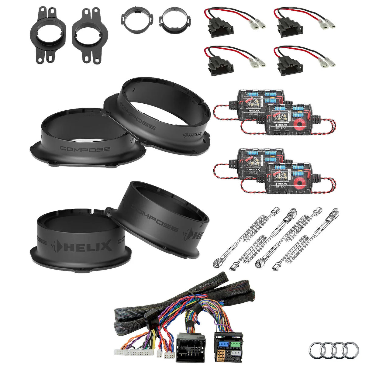 Audi Q7 4M AudiSound HELIX Ci3 speaker and DSP amplifier upgrade package – MC Audio Sydney
