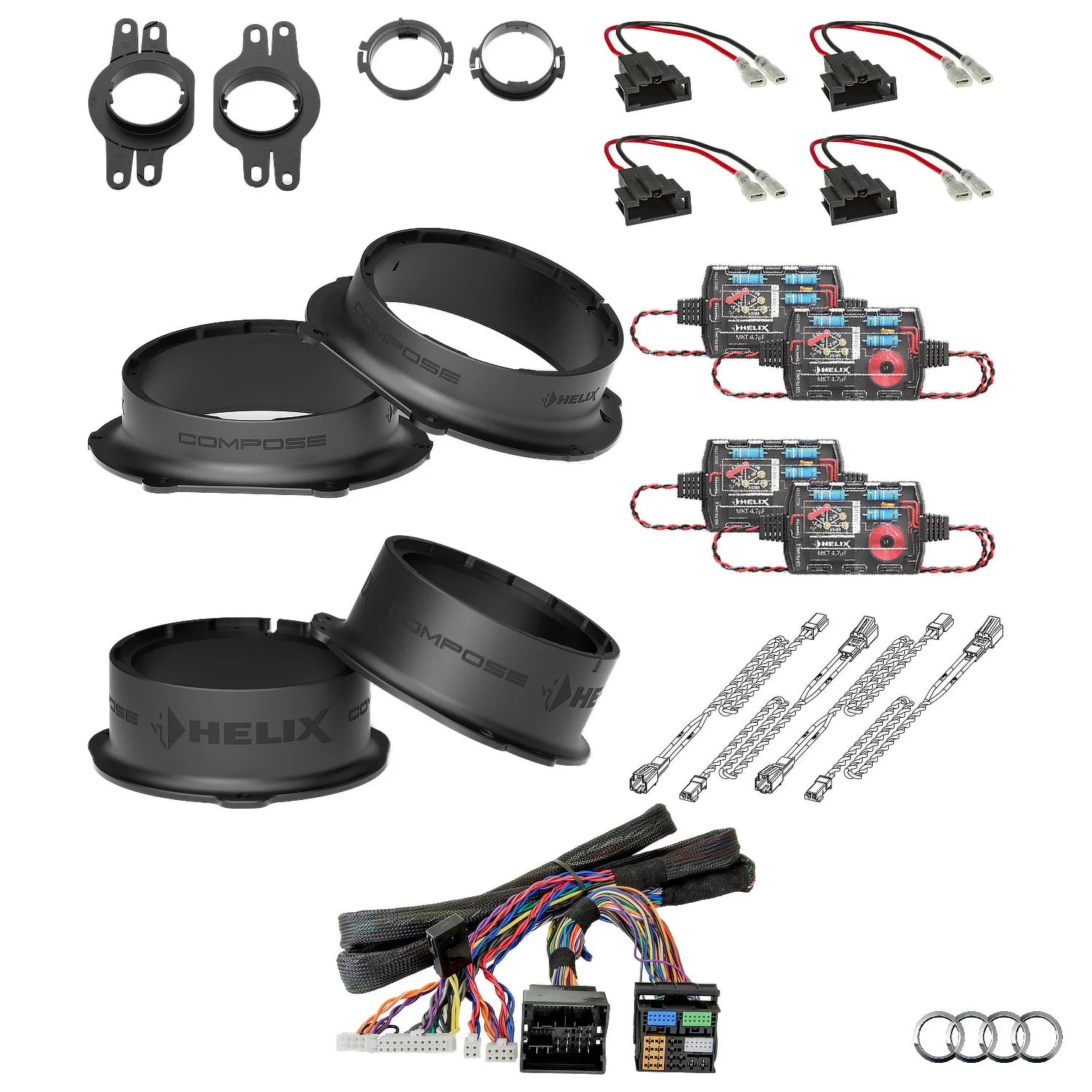 Audi Q7 4M AudiSound HELIX Ci3 speaker and DSP amplifier upgrade package – MC Audio Sydney
