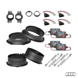 Audi Q7 4M HELIX Ci3 speaker upgrade package with vehicle-specific factory integration – MC Audio Sydney