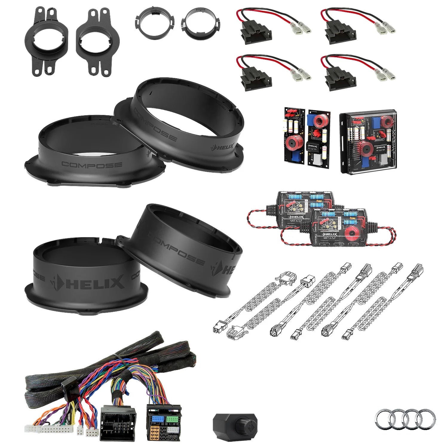 Audi Q8 4M AudiSound HELIX Ci3 Ci5 speaker subwoofer and DSP amplifier upgrade package – MC Audio Sydney