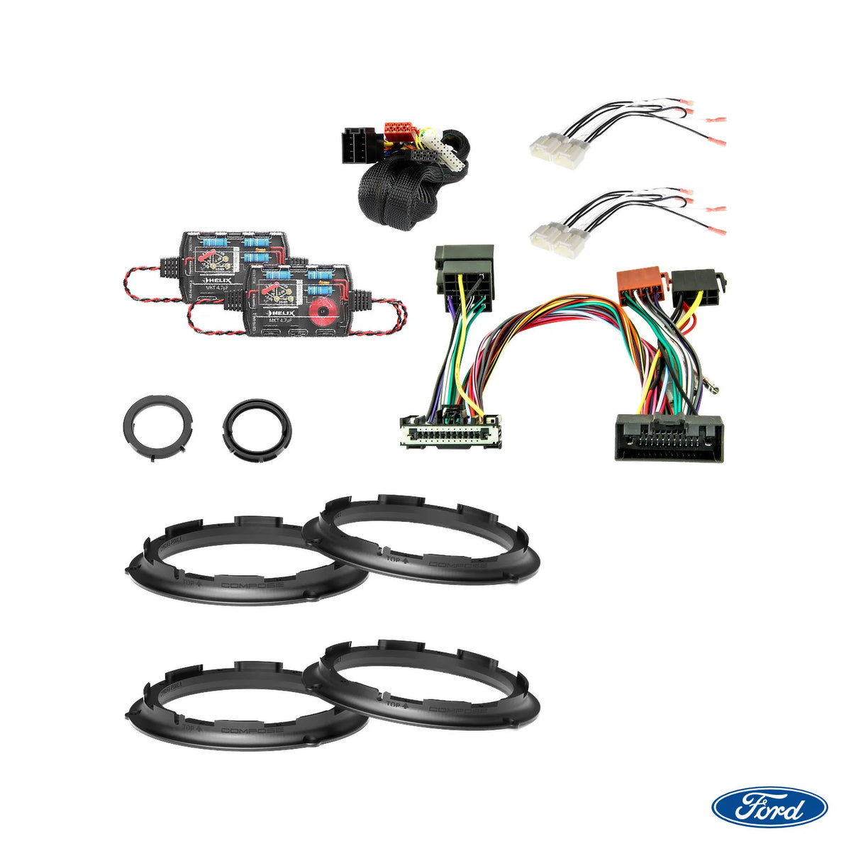 Ford Ranger PX2 PX3 HELIX Ci3 speaker and DSP amplifier upgrade package – MC Audio Sydney