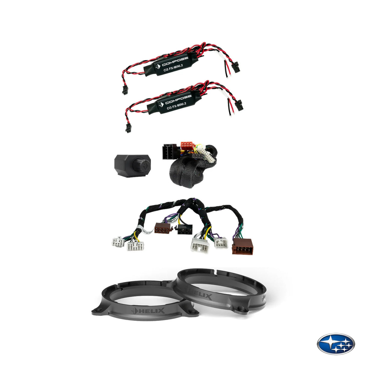 HELIX Ci3 speaker subwoofer and DSP amplifier upgrade package for Subaru BRZ left-side installation – MC Audio Sydney