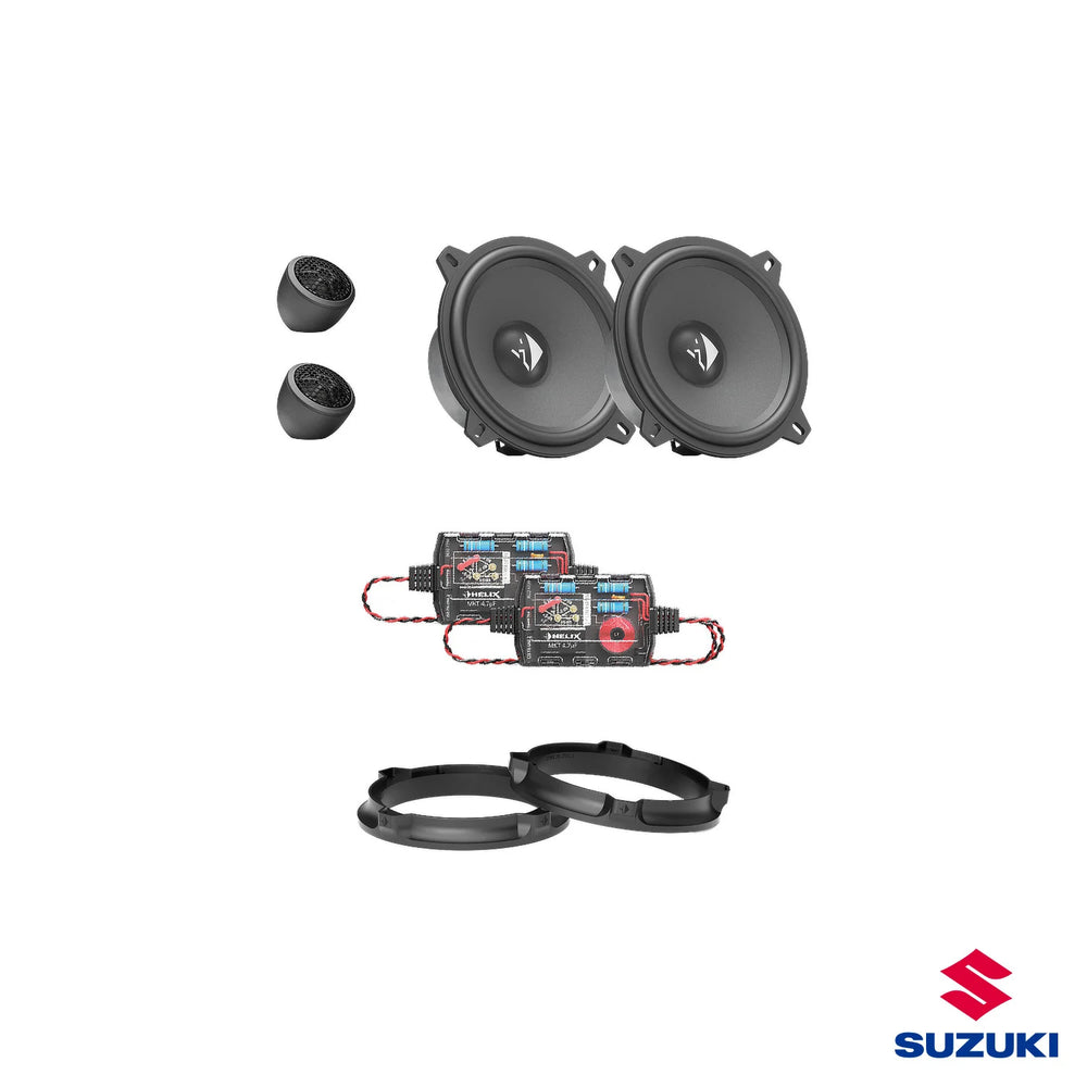 Suzuki Jimny HELIX Ci3 front speaker upgrade package 2 with vehicle-specific integration – MC Audio Sydney