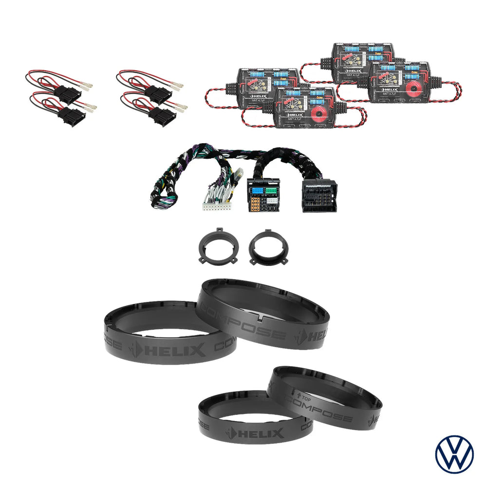 VW Golf 7 7.5 HELIX Ci3 speaker and DSP amplifier upgrade with extra bass – MC Audio Sydney