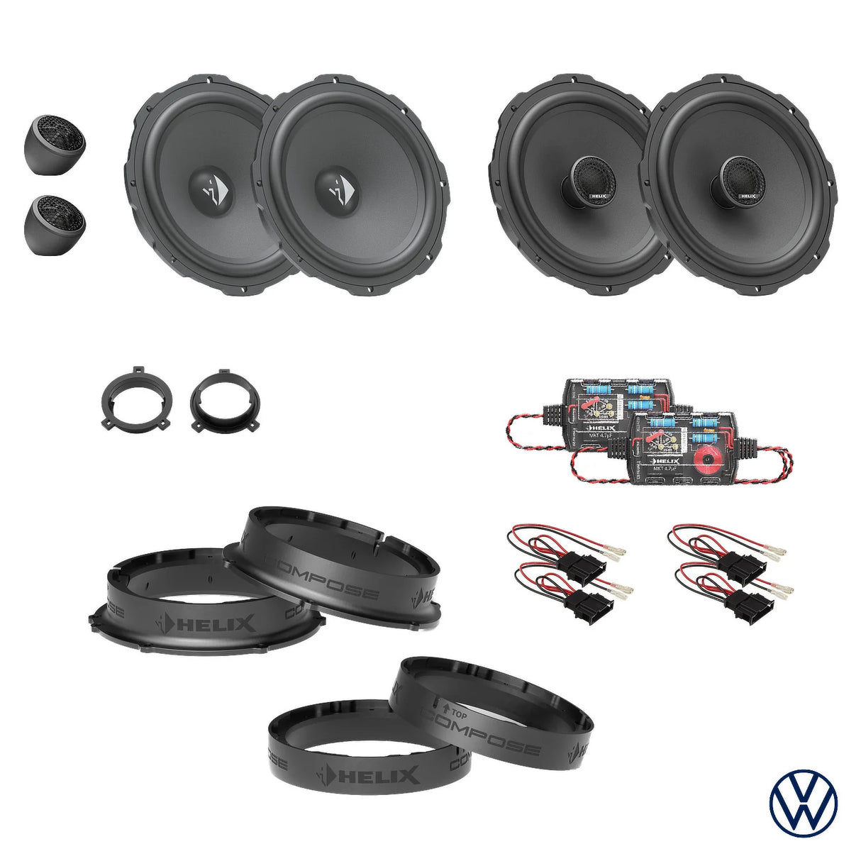 VW Golf 8 HELIX Ci3 speaker upgrade for factory sound system – MC Audio Sydney