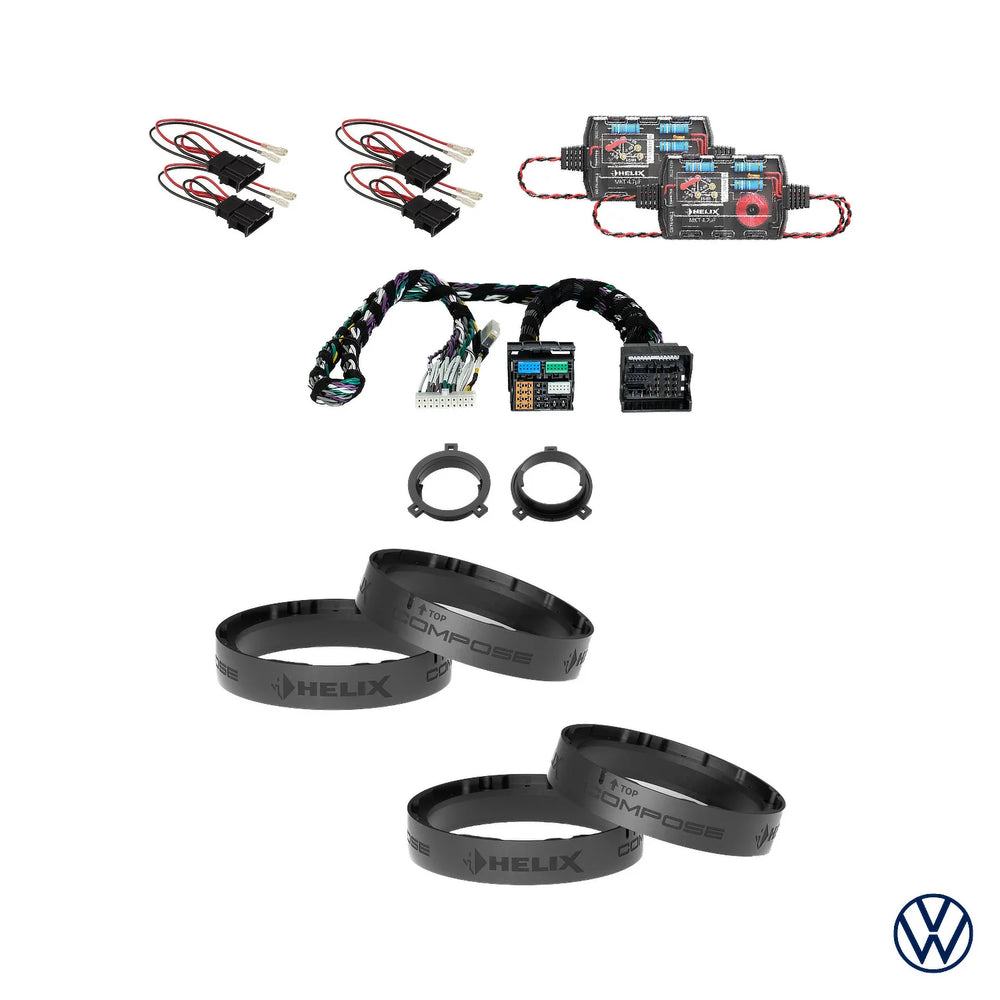 VW Polo VII AW HELIX Ci3 speaker subwoofer and DSP amplifier upgrade package – MC Audio Sydney