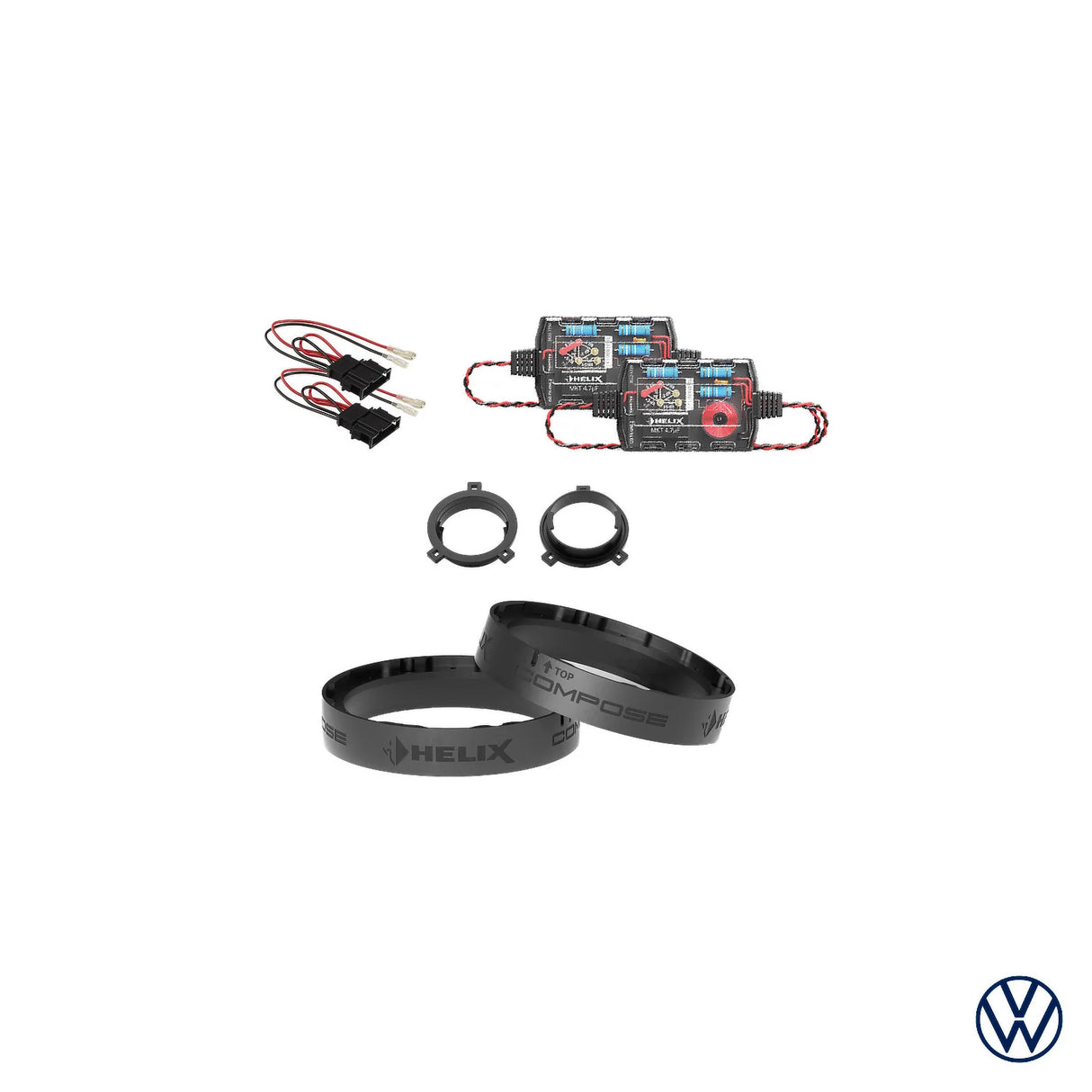 VW T6.1 HELIX Ci3 front speaker and amplifier upgrade package – MC Audio Sydney