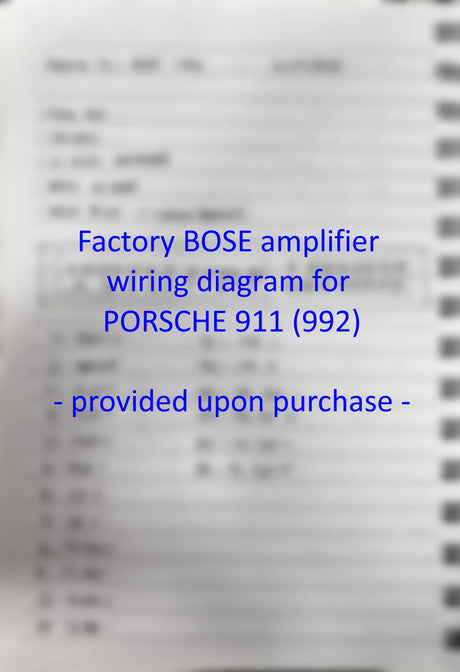 MATCH UP 10DSP MK2 plug and play DSP amplifier upgrade for Porsche BOSE audio system from 2017 – MC Audio Sydney