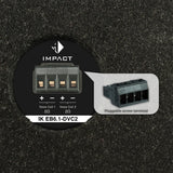 HELIX IK EB6.1 DVC2 dual voice coil terminal and rear panel detail 2x2 ohm – by MC Audio Sydney