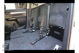 BASSER Toyota Hilux Fit-Box subwoofer enclosure – terminal and wiring detail | 15 L sealed MDF box by MC Audio Sydney