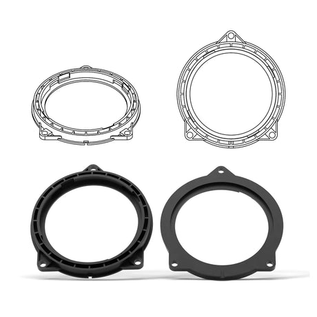 HELIX FlexMount CFMK100 rear view mounting surface detail – by MC Audio Sydney
