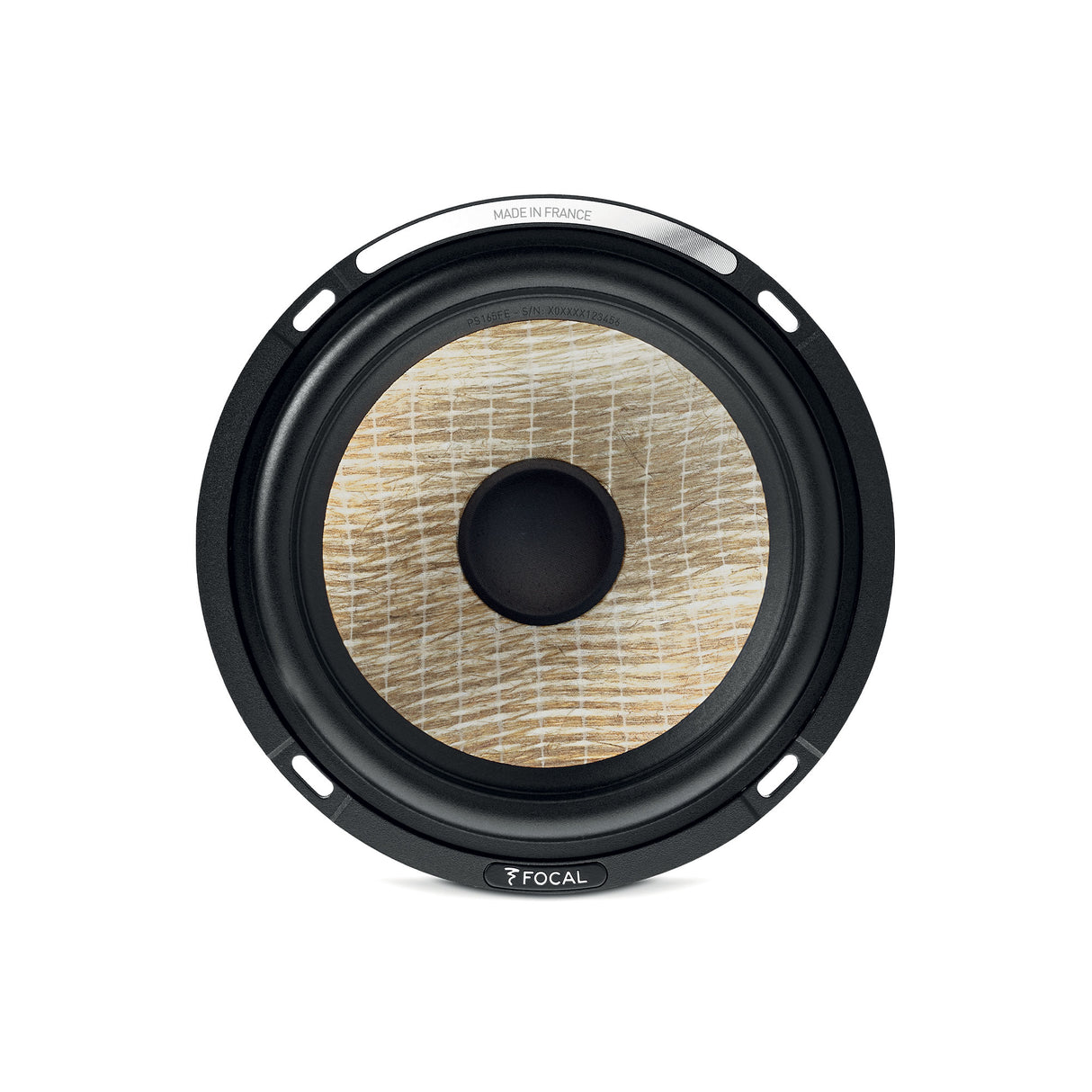 Focal PS 165 FE Flax Evo midbass woofer close-up showing flax cone technology – by MC Audio Sydney
