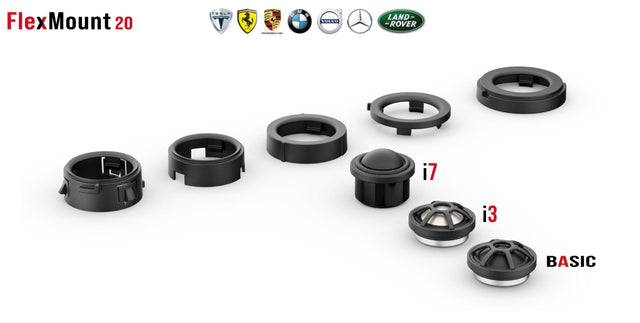 HELIX FlexMount CFMK20 - 1" 3D Printed Speaker Adapter | Pair by HELIX | MC Audio Sydney