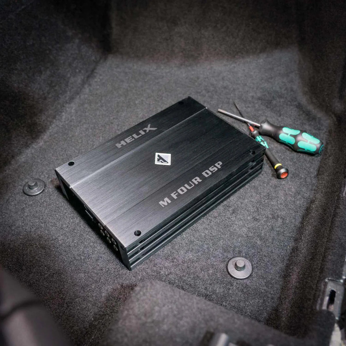 HELIX M FOUR DSP input and output connections car audio DSP amplifier – by MC Audio Sydney