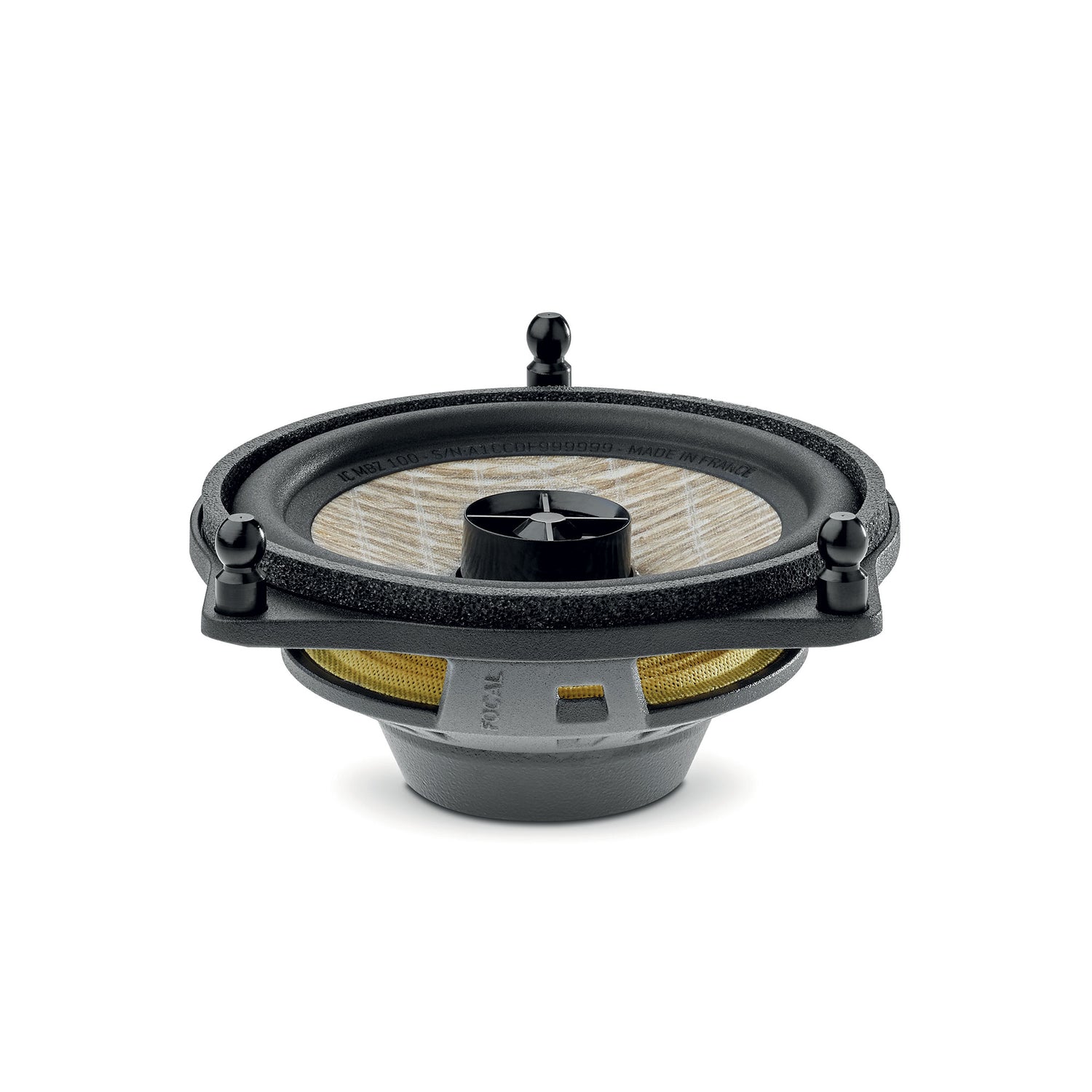 Focal IC MBZ 100 4 inch plug and play coaxial speakers Mercedes Benz front view – MC Audio Sydney