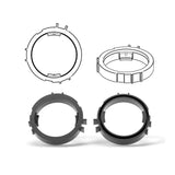 HELIX FlexMount CFMK25 3D printed speaker adapter front view – by MC Audio Sydney