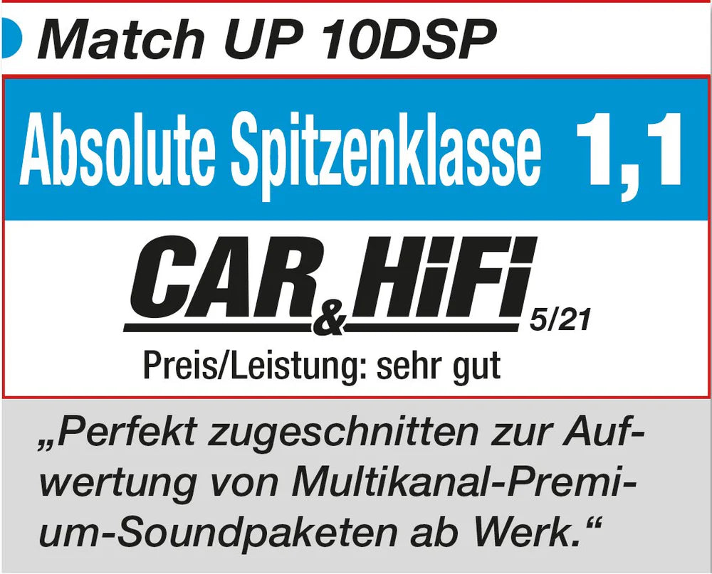 MATCH UP 10DSP DSP PC-Tool tuning interface compatibility – by MC Audio Sydney