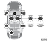 Original packaging for MATCH UP W8BMW-S 8” plug and play under-seat flat subwoofer pair | 2Ω – by MC Audio Sydney