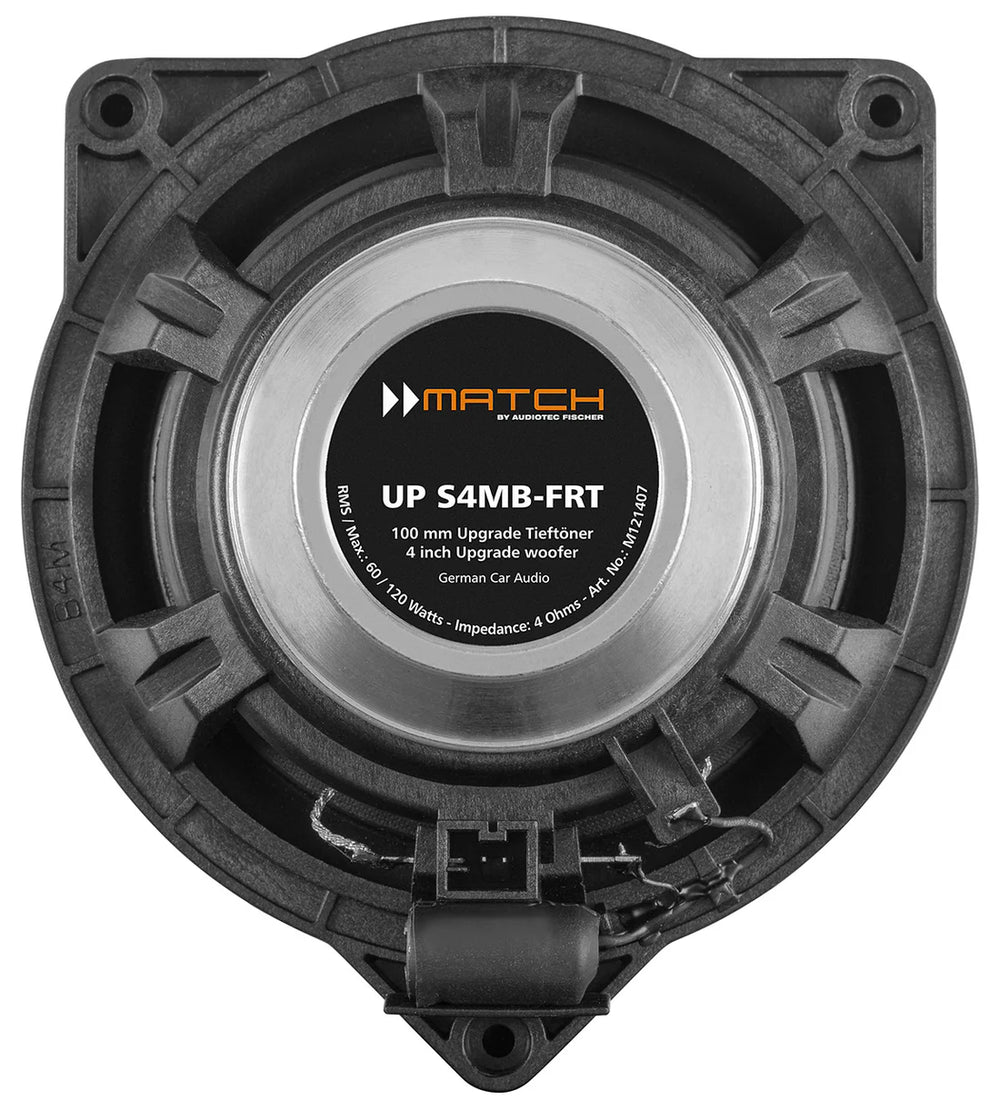 Original packaging for MATCH UP C42MB-FRT 4” plug and play 2-way component speaker set – Mercedes-Benz Type 1 by MC Audio Sydney