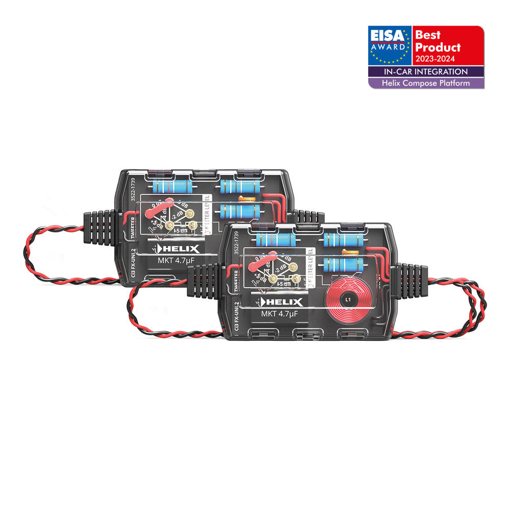 HELIX Ci3 FX-UNI.2 2-way Flex-Crossover – precision audio tuning component by MC Audio Sydney