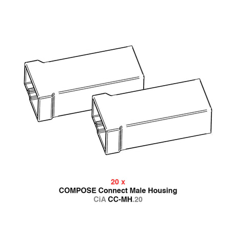 HELIX CiA CC-MH.20 COMPOSE Connect male housing kit for speaker wiring integration – MC Audio Sydney