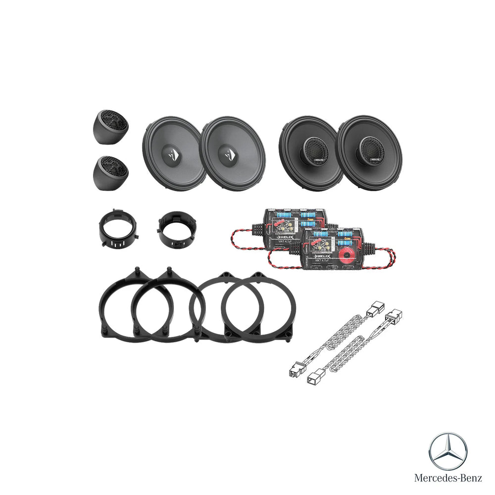HELIX Ci3 front speakers for Mercedes GLC X253 plug and play audio upgrade – MC Audio Sydney