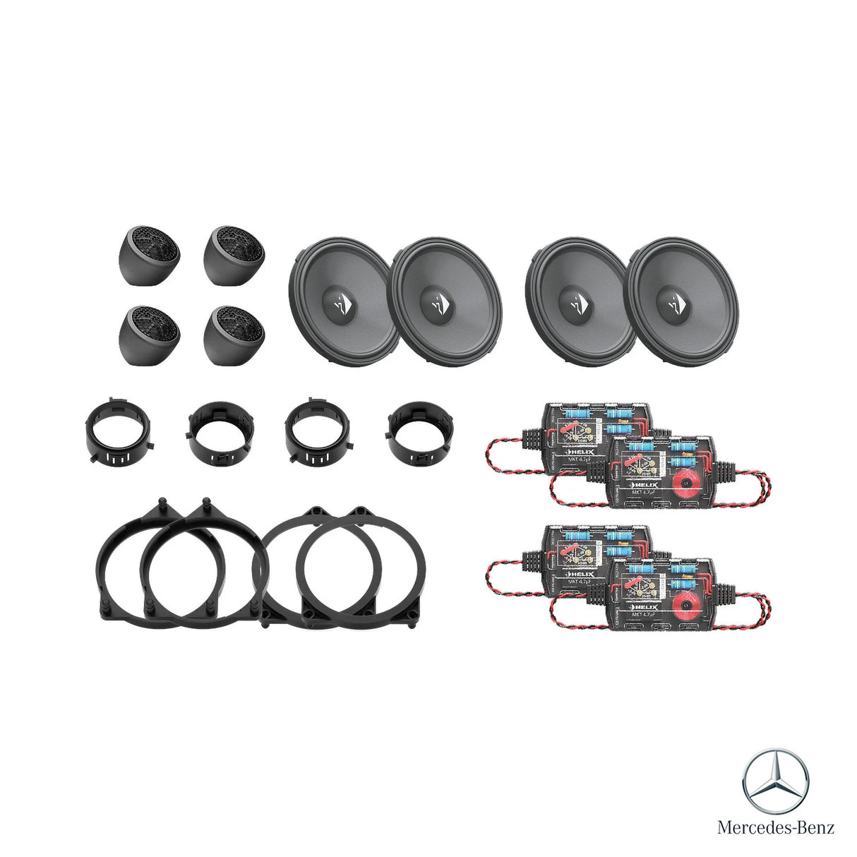 HELIX Ci3 front speaker upgrade for Mercedes-Benz E-Class W213 Burmester audio system – MC Audio Sydney