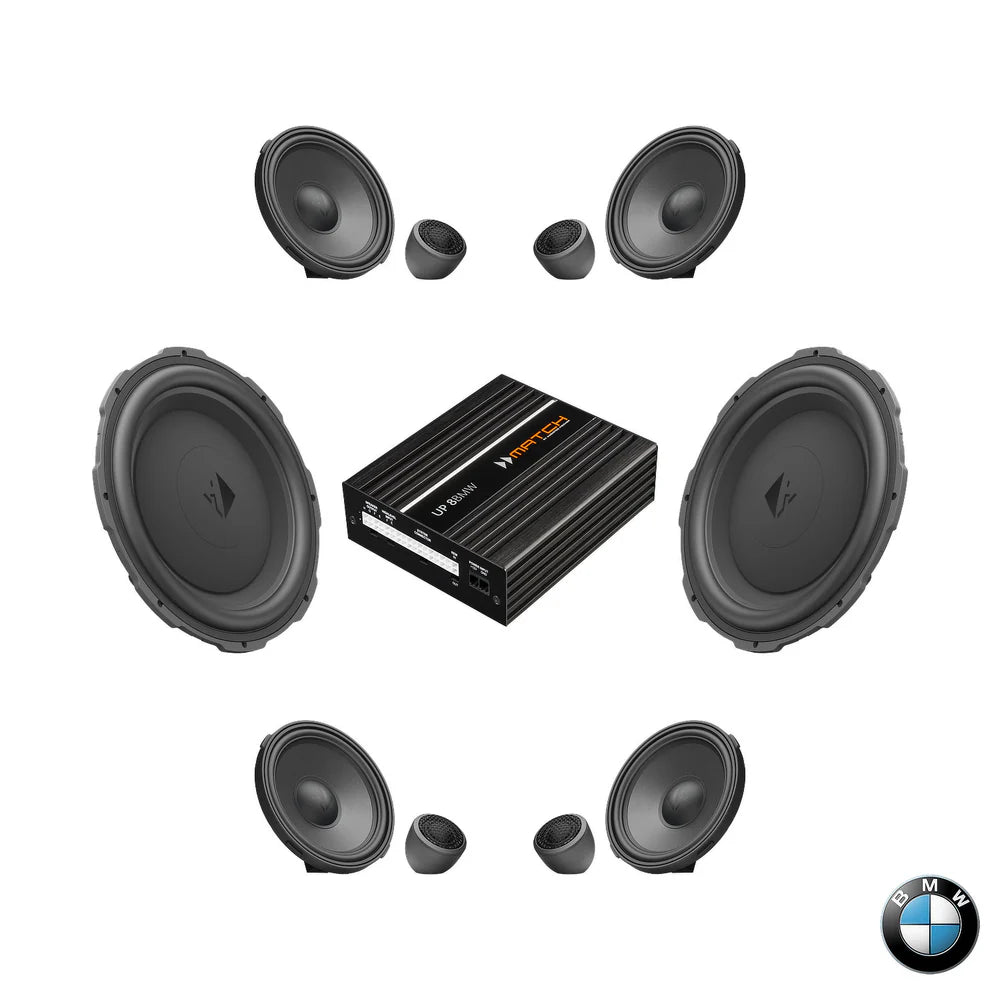 Upgrade your BMW F Generation HiFi S0676 sound system with the HELIX Ci7, Ci3 and Ci5 Speaker & Subwoofer DSP Amplified Package, delivering reference-grade clarity, powerful underseat bass and precision DSP tuning while maintaining seamless OEM integration.