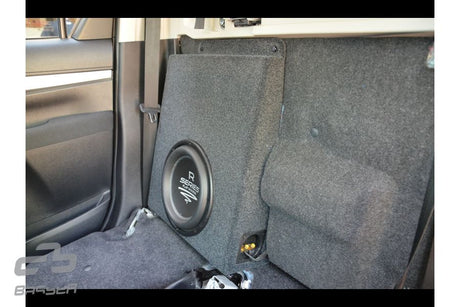 BASSER 10” subwoofer enclosure internal structure – Toyota Hilux 2015–2023 Fit-Box by MC Audio Sydney