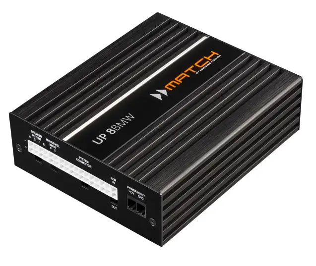 MATCH UP 8BMW eight-channel car audio amplifier with integrated DSP processor – by MC Audio Sydney