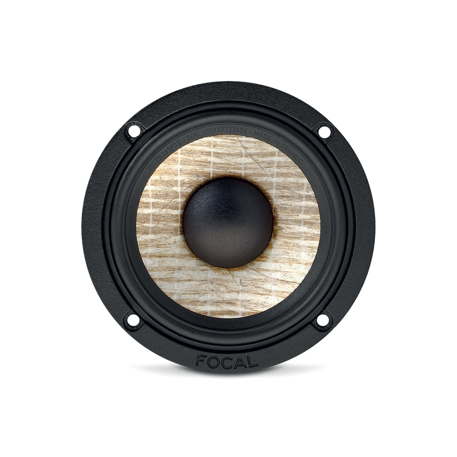 Focal PS 165 F3E Flax Evo midbass woofer close-up showing flax cone technology – by MC Audio Sydney