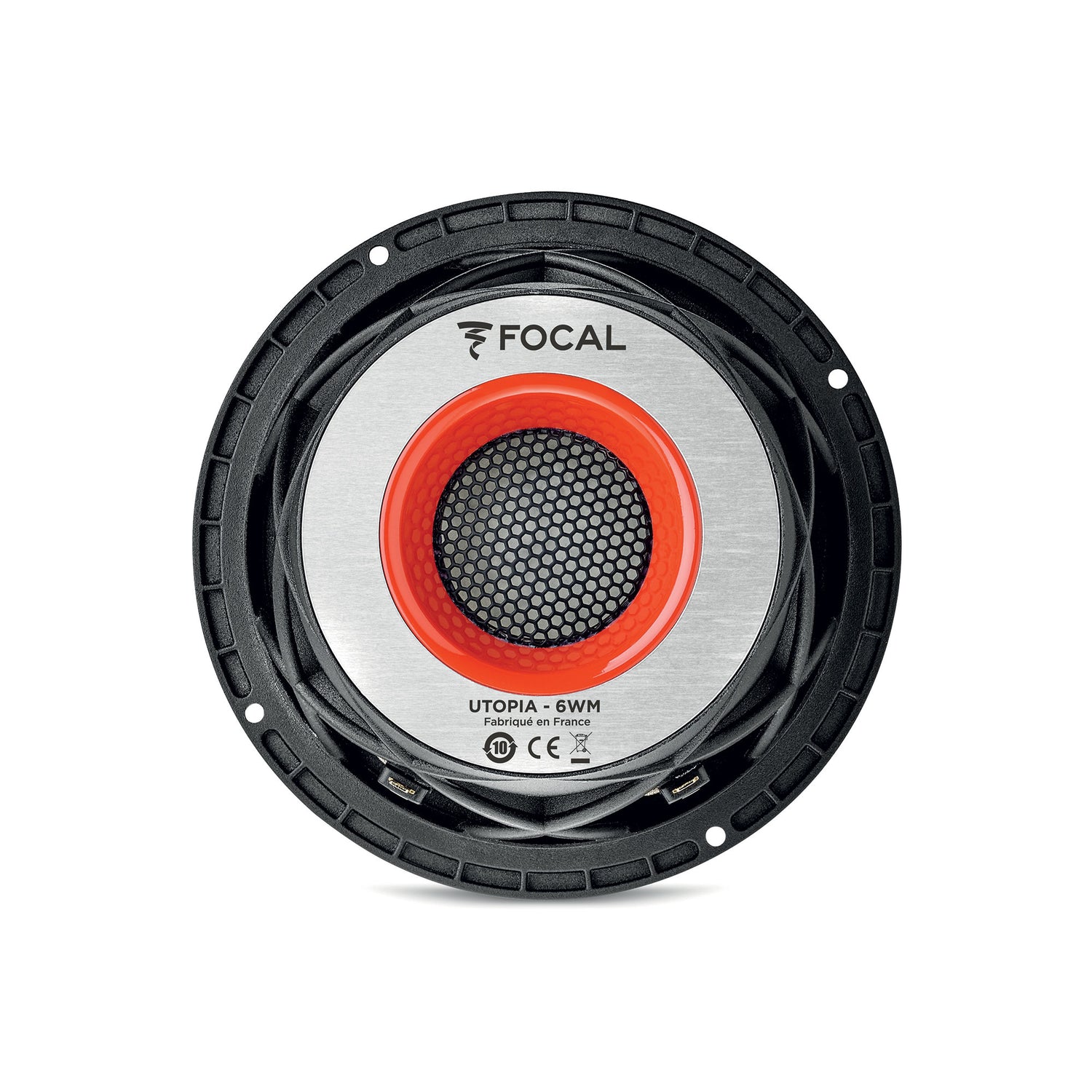 Focal 6WM Utopia M midbass close-up showing advanced cone technology – by MC Audio Sydney