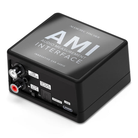 AMI Tuning Kit USB audio measurement interface close-up for high-precision signal analysis – by MC Audio Sydney