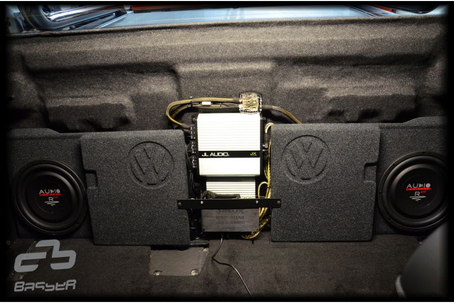 BASSER VW Amarok 10 inch subwoofer enclosure MDF construction close-up – by MC Audio Sydney